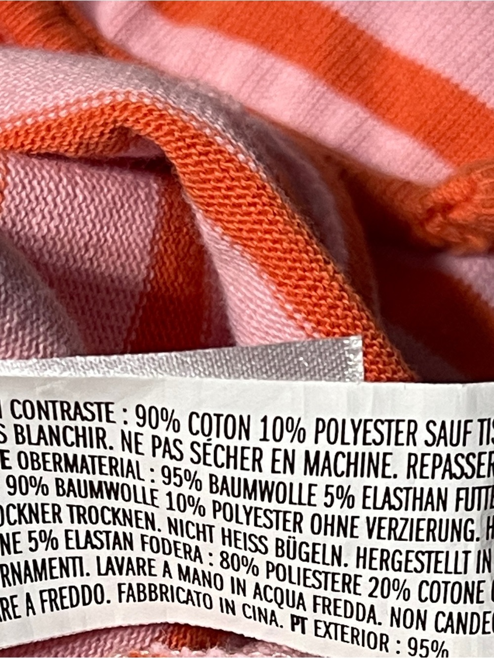 English Factory Orange Pink Coral Striped Lace-Up V-Neck Sleeveless Dress Medium - Picture 8 of 8
